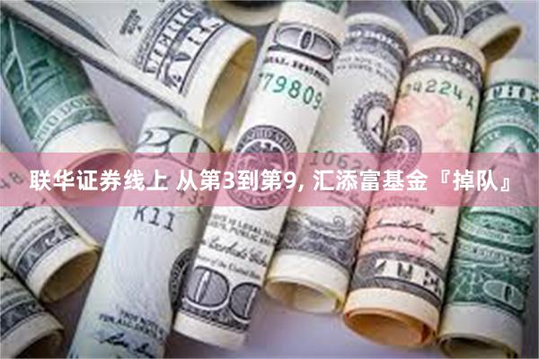 联华证券线上 从第3到第9, 汇添富基金『掉队』